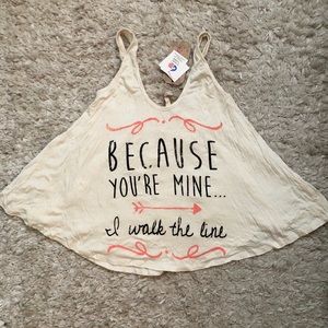 CUTE! “Walk the Line” Tank Top